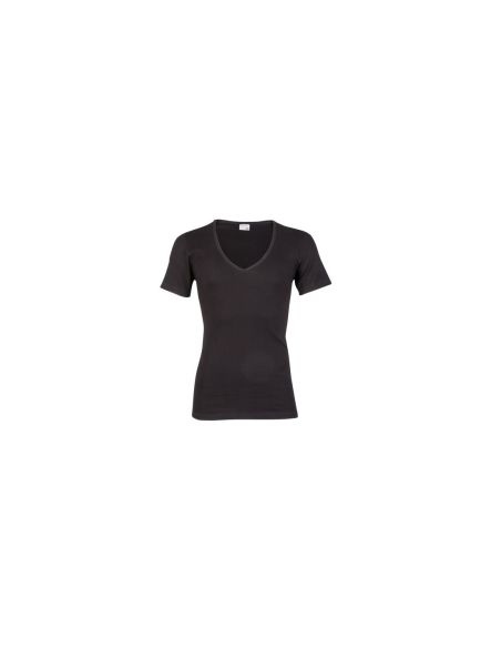 Beeren Heren T-shirt met diepe V-hals M3000 6Pack Zwart