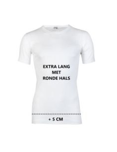 Beeren Heren Extra lang T-shirt met O-hals M3000 6Pack Wit 2