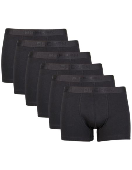 Beeren Heren boxershort Rolf 6Pack Zwart