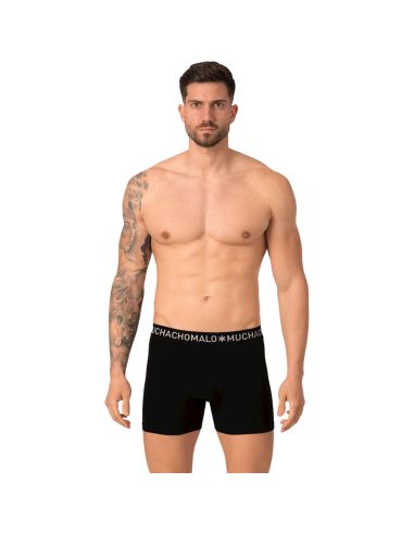 MuchachoMalo Heren Boxershorts Microfibre 2Pack Zwart
