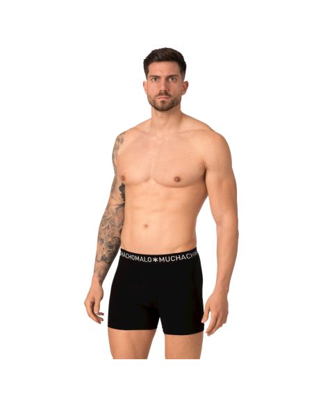 MuchachoMalo Heren Boxershorts Microfibre 2Pack Zwart