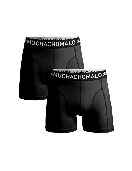 MuchachoMalo Heren Boxershorts Microfibre 2Pack Zwart