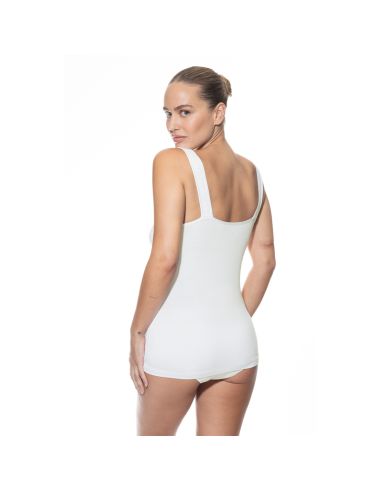 MEY Dames Hemd met kant Luise Wit 45112