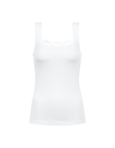 MEY Dames Hemd met kant Luise Wit 45112