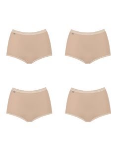 Sloggi Basic Maxi Slip 4 pack Huid 3+1 Gratis