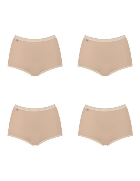 Sloggi Basic Maxi Slip 4 pack Huid 3+1 Gratis