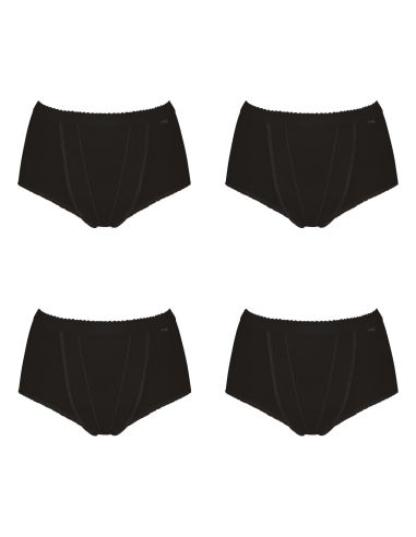 Sloggi Control Maxi 4 pack Zwart 3+1 Gratis