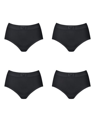 Sloggi Double Comfort Maxi 4 pack Zwart 3+1 Gratis