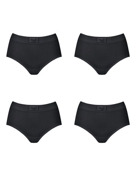 Sloggi Double Comfort Maxi 4 pack Zwart 3+1 Gratis