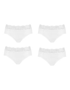 Sloggi Romance Midi Slip 4 pack Wit 3+1 Gratis