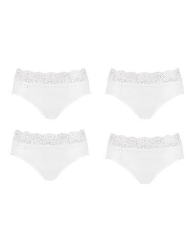 Sloggi Romance Midi Slip 4 pack Wit 3+1 Gratis