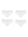 Sloggi Romance Midi Slip 4 pack Wit 3+1 Gratis