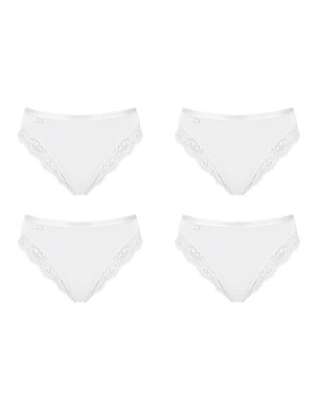 Sloggi Romance Tai Slip 4 pack Wit 3+1 Gratis
