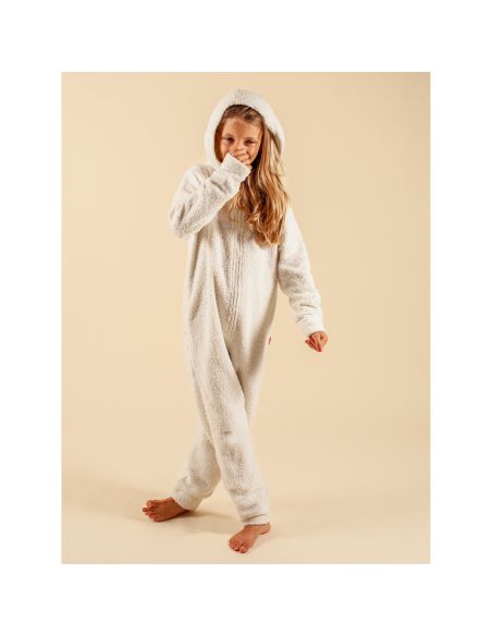 Claesens Kinder Velvet Onesie Ivory