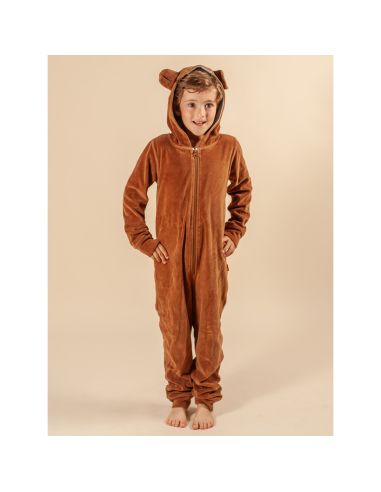 Claesens Kinder Velvet Onesie Coconut