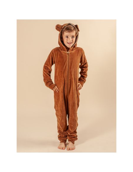 Claesens Kinder Velvet Onesie Coconut
