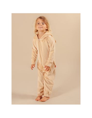 Claesens Kinder Velvet Onesie Semolina