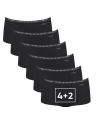 Sloggi Go Crush Short C3P 6Pack 4+2 Zwart