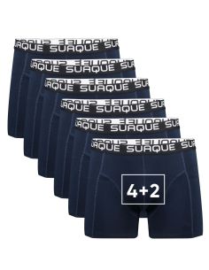 Suaque Heren Boxershorts 3+3 6pack Navy