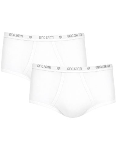 Men Basic Maxi Slip 2Pack Gino Santi Classic Wit