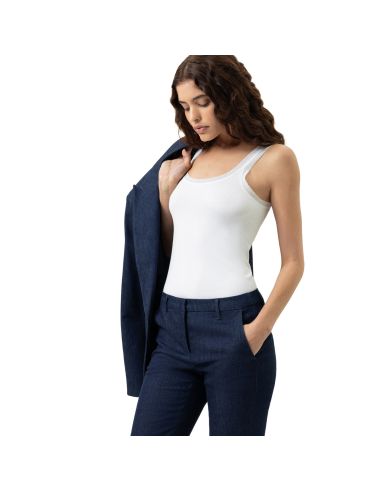 MEY Dames Top Modal Lace Wit 1110071