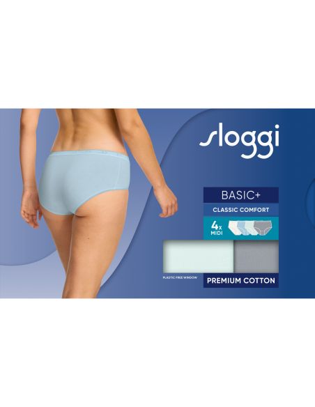Sloggi Basic Midi Slip 4 pack C4P M031 3+1 gratis