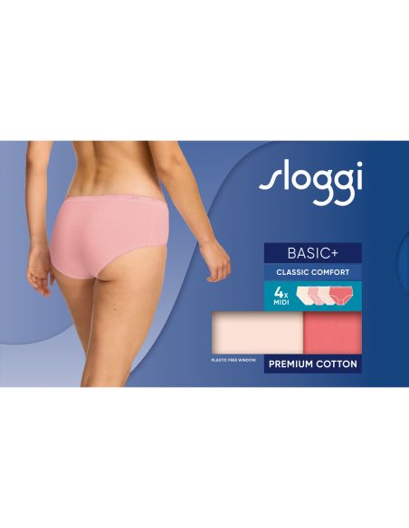 Sloggi Basic Midi Slip 4 pack C4P M006 3+1 gratis