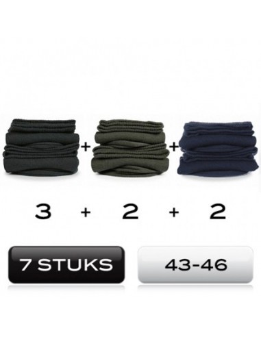 Heren sokken 7 mix Pack cotton comfort 43-46