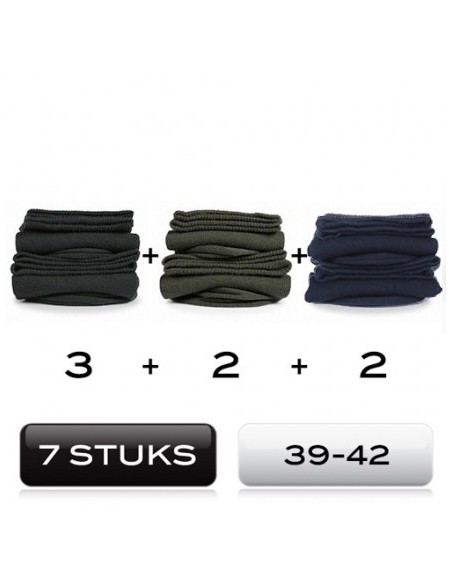 Heren sokken 7 mix Pack cotton comfort 39-42