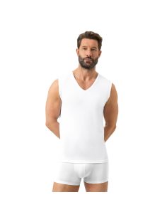 MEY Heren Tanktop Muskel Shirt Dry Cotton Breeze Wit 2110018 2