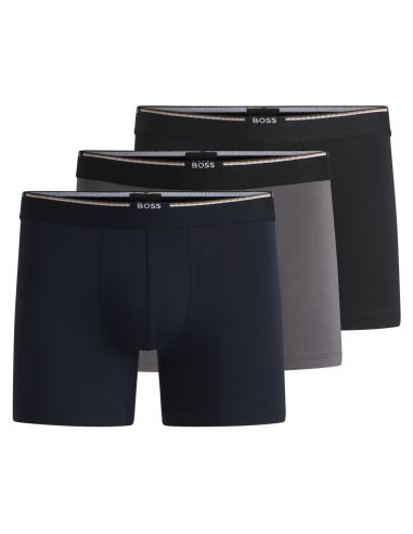 Hugo Boss Boxershorts Bamboo 3Pack Zwart