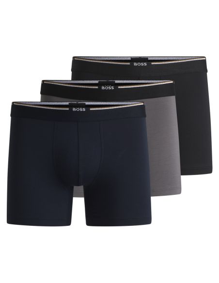 Hugo Boss Boxershorts Bamboo 3Pack Zwart