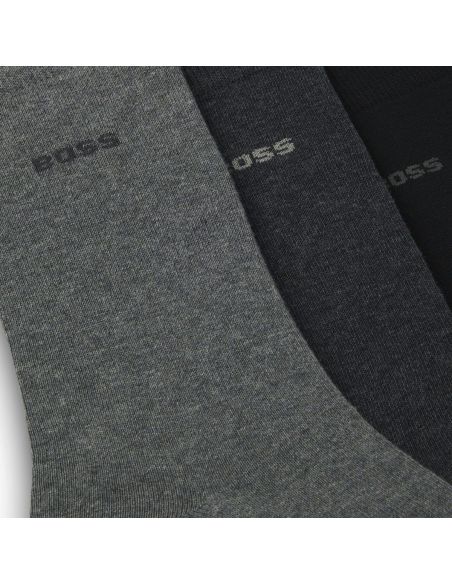 Hugo Boss Dames en Heren Uni Sokken 3Pack 968