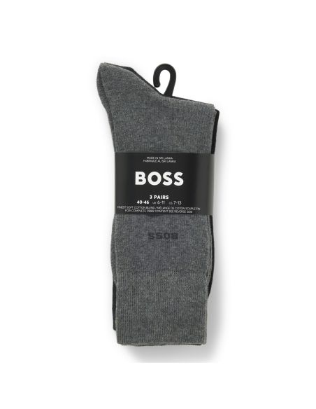 Hugo Boss Dames en Heren Uni Sokken 3Pack 968