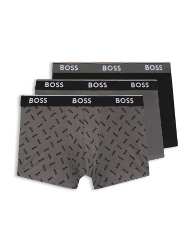 Hugo Boss Heren Trunk short 3Pack Power Grijs