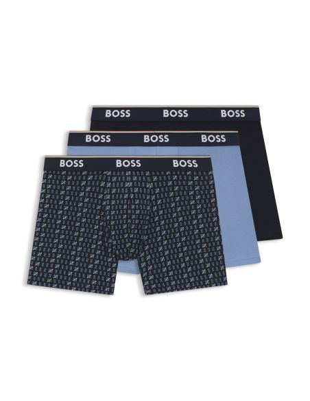 Hugo Boss Heren Boxershort 3Pack Power Blauw