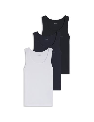 Hugo Boss Heren Tank Top Rib Classic 3Pack 971