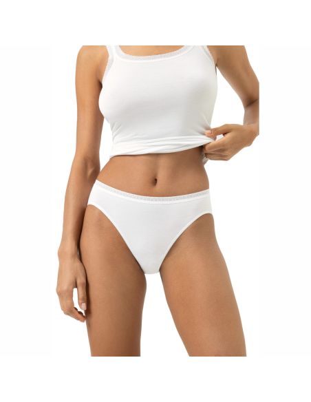 MEY Dames Slip Modal Lace Wit 1120114