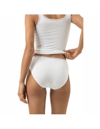 MEY Dames Slip Modal Lace Wit 1120114