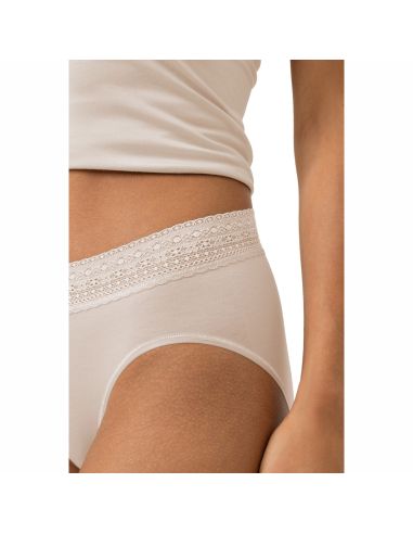 MEY Dames Taille Slip Modal Lace Beige 1120113