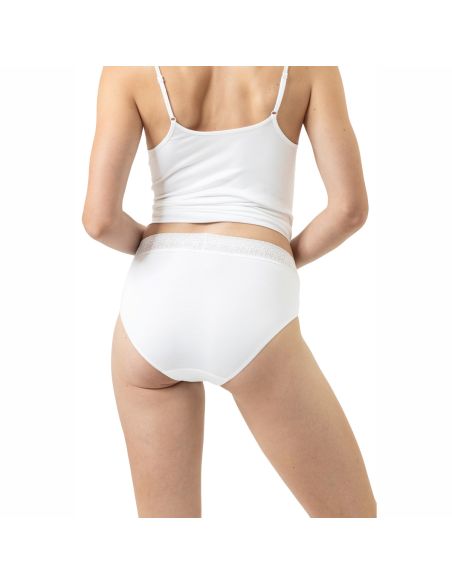 MEY Dames Taille Slip Modal Lace Wit 1120113