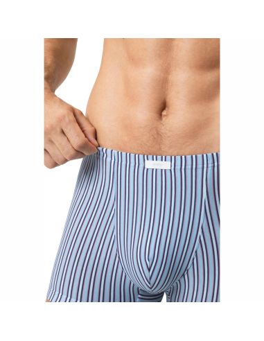 MEY Heren Shorty Raspberry Stripe Blauw 2120200