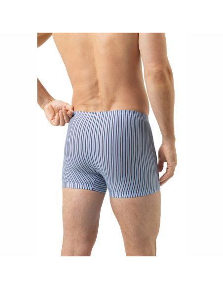 MEY Heren Shorty Raspberry Stripe Blauw 2120200