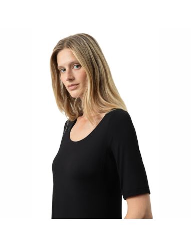 MEY Dames T-Shirt Blazershirt Zwart 1110057