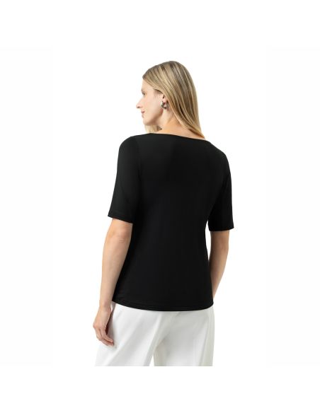 MEY Dames T-Shirt Blazershirt Zwart 1110057