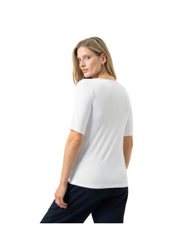 MEY Dames V-Shirt Blazershirt Wit 1110058