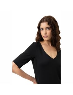 MEY Dames V-Shirt Blazershirt Zwart 1110058 2