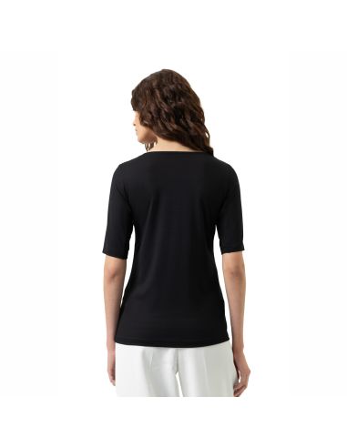 MEY Dames V-Shirt Blazershirt Zwart 1110058