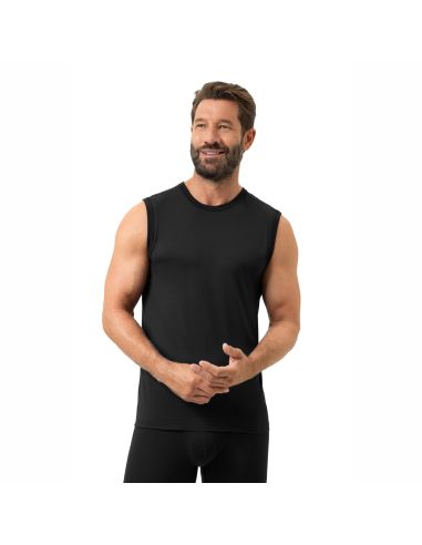 MEY Heren Hemd Muskelshirt Iconic Modal Zwart 2110021