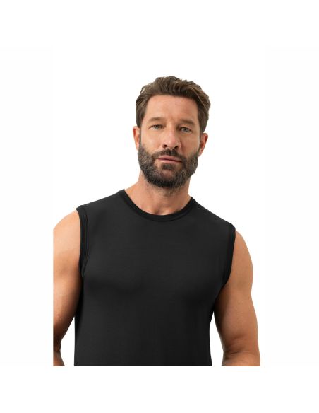 MEY Heren Hemd Muskelshirt Iconic Modal Zwart 2110021